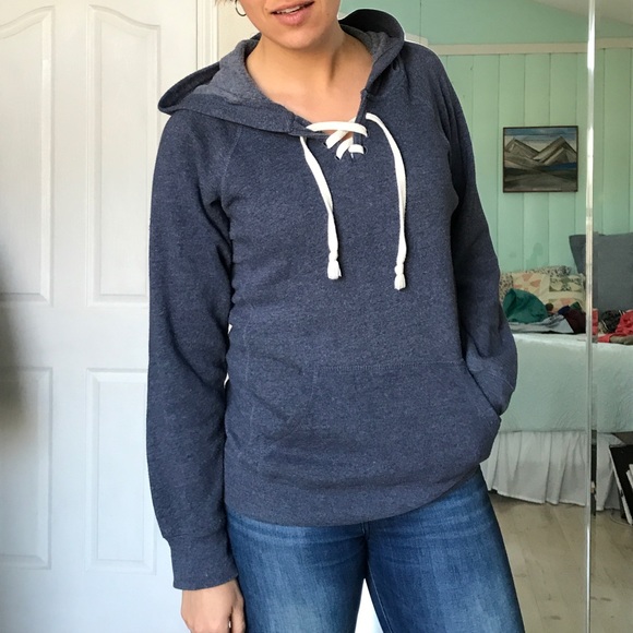 Ocean Drive Clothing Co Navy textured pullover - Picture 2 of 5